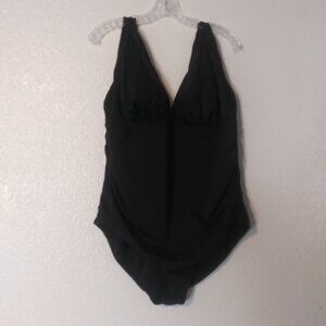 Time and True women's size 2X (20W-22W) black swimsuit